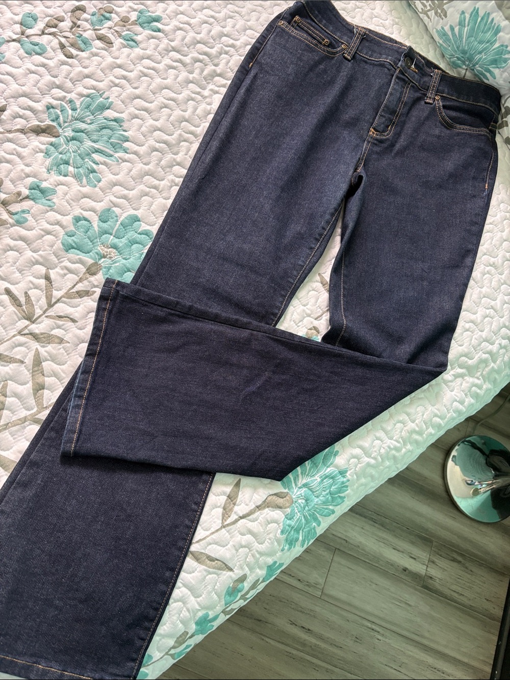 St. John's Bay Low Rise Dark Blue Flare Jeans